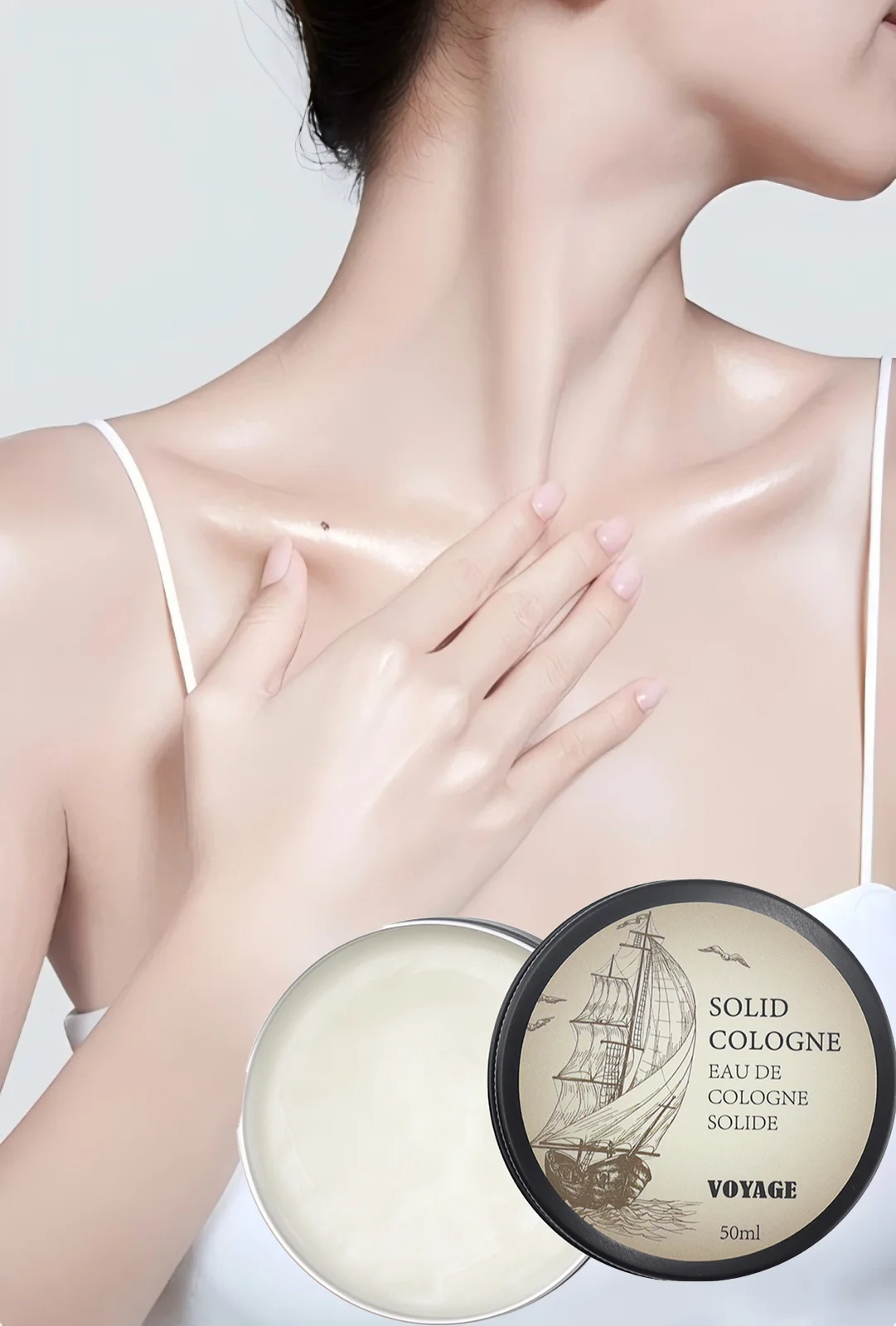 

Unisex solid fragrance cream: long-lasting fragrance, moisturizing skincare, portable and portable