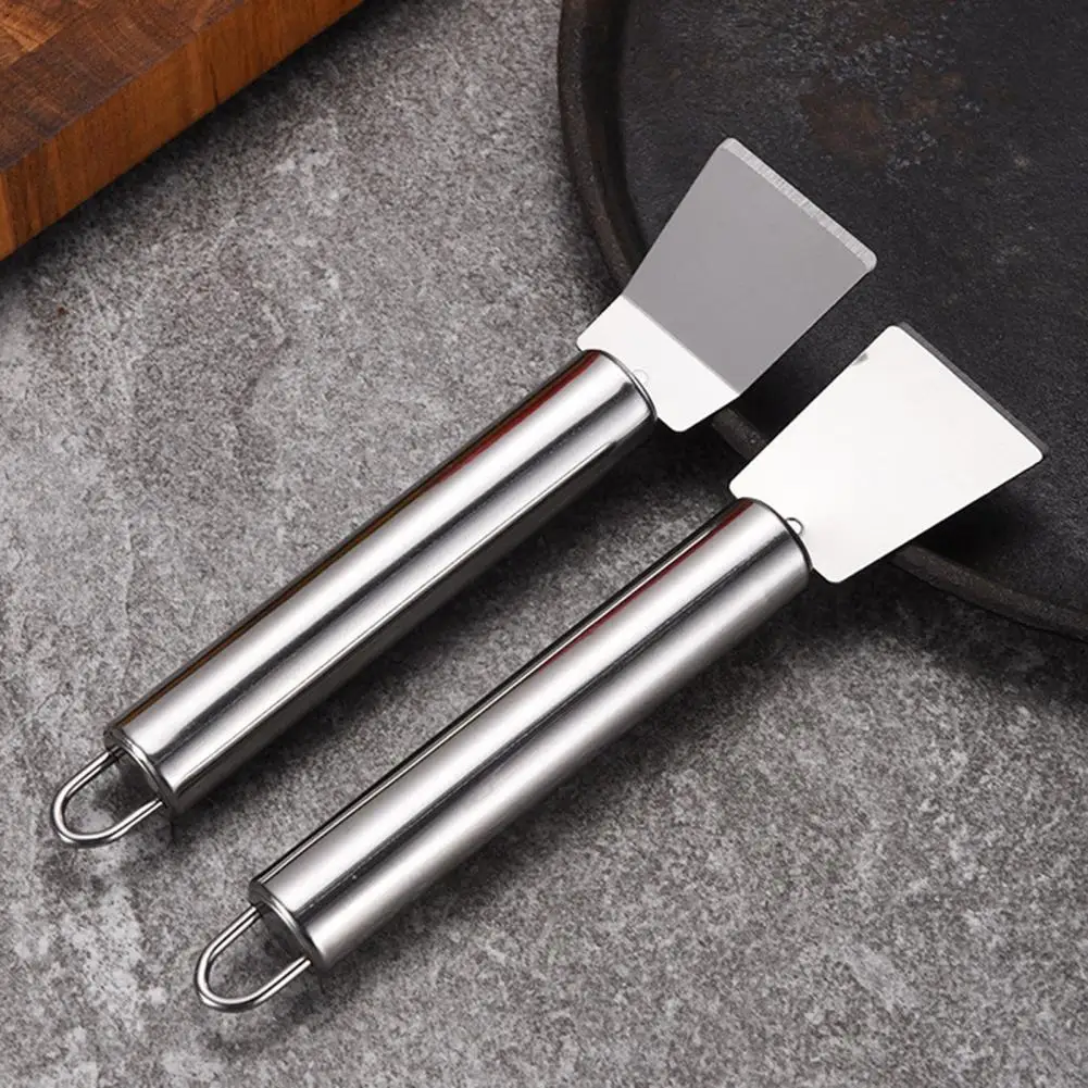 Durable Handle Scraper Kitchen Shovel Stainless Steel Shovel with Hanging Holes Reusable Ice Thawing Scraper Multifunctional