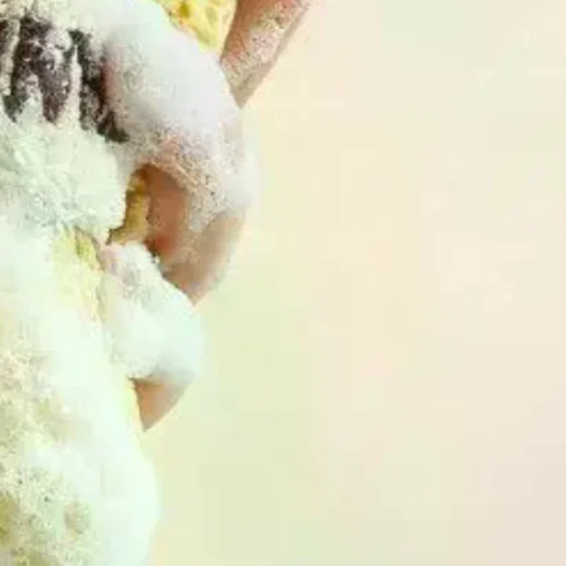 Bath Sponge Non-Slip Ultra Soft Rich Foaming No Shed Fibers Body Scrubber 1/2PCS for Adult Bathroom Use