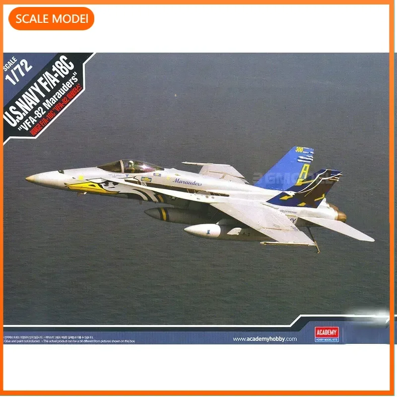 

1/72 Academy model building kits 12534 U.S. Navy F/A-18C "VFA-82 Marauders",for birthday toys, collectible gifts