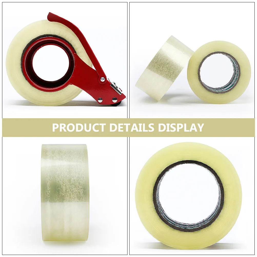 6 Rollen transparentes, klares Dichtungsband für Verpackungsboxen, robustes, wasserdichtes Klebeband für das Heimbüro