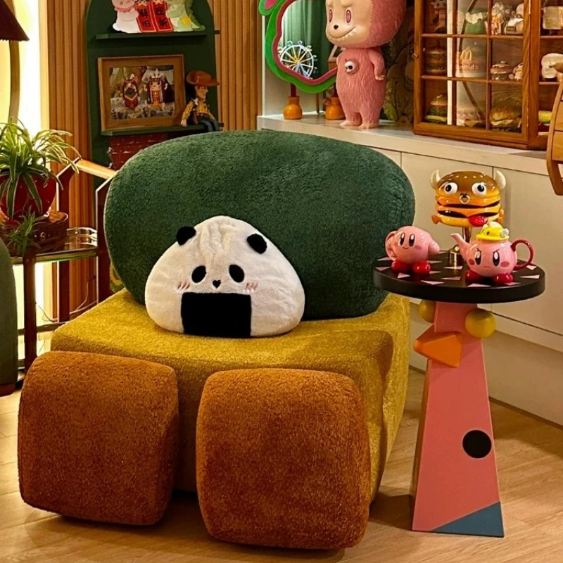 

Single sofa living room creative free combination design lamb wool
