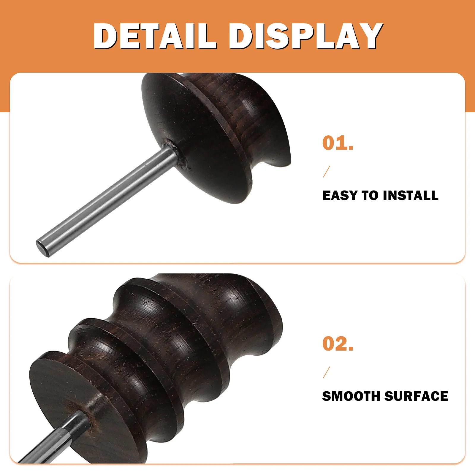 

5pcs Rotary Tool Bits For Burnisher Edge Polishing Craft Handwork Woodworking Precision Tips Grinding Durable