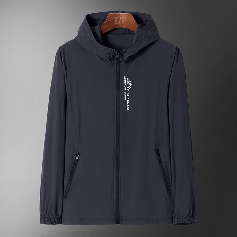 2025 夏のフード付きジャケット男性女性日焼け防止服釣り狩猟服速乾性肌ウインドブレーカー