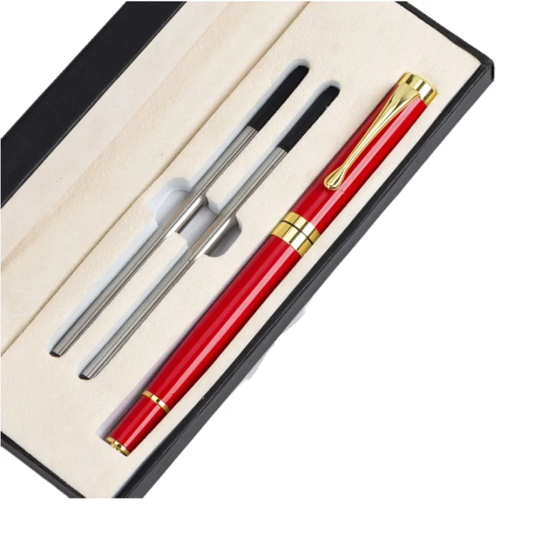 Gift Box Packaging Luxury Metal Ballpoint Pens School Business Office Signature Roller Pen Student Stationery Supplies Writing