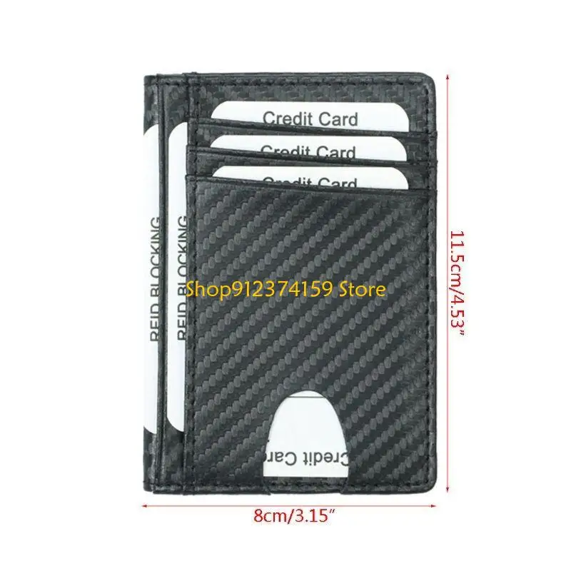 

G5AE Men PU Leather Credit Card Driver License Holder Cards for Case Pocket Wall