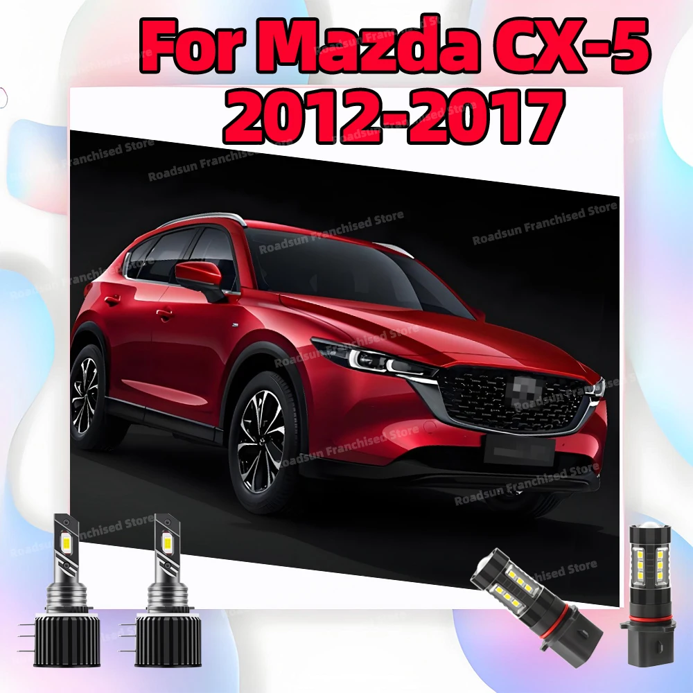 

2/4 шт. фары дальнего света DRL дневные ходовые огни для Mazda CX-5 2012 2013 2014 2015 2016 2017 комплект светодиодов для переоборудования