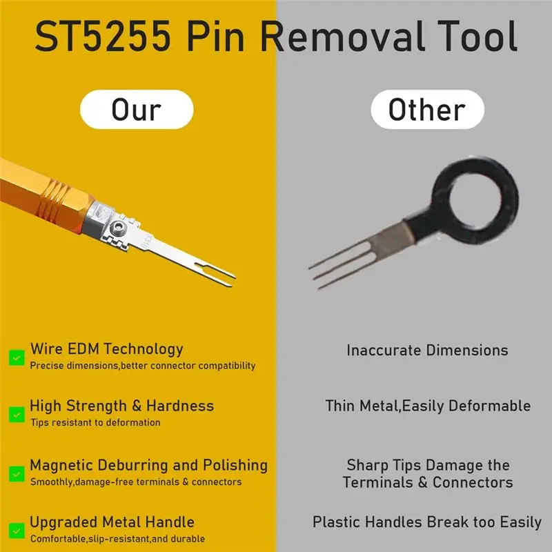 DT39 Auto Repair Needle Remover Electrical Pin Removal Tool for AMP Metri Pack for Molex Connectors