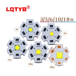 Linterna LED de alta potencia para bicicleta, lámpara de cuentas de 3v, 3W, 5W, 6W, 10W, 18W, T, 6x ML2, bricolaje, 3,5x3,5mm/5x5mm, XHP50