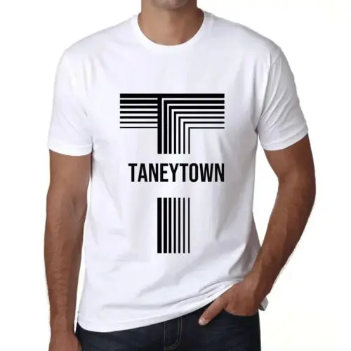 Herren Grafik T-Shirt Taneytown Öko-Verantwortlich Vintage Jahrgang Kurzarm