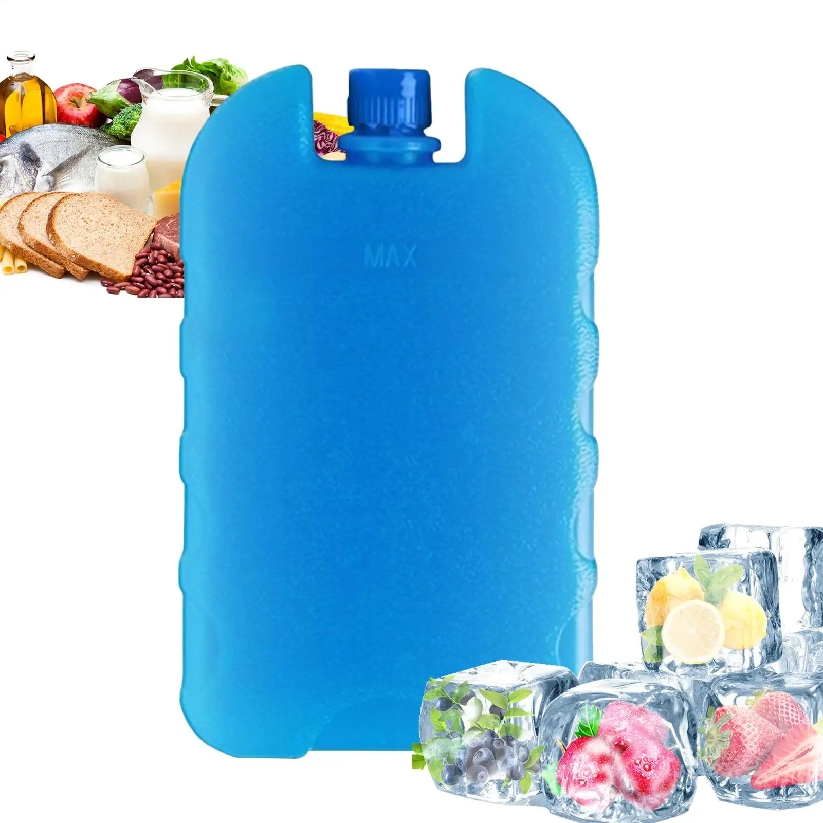 Portable Air Conditioner Fan Ice Crystal Boxes Ice Pack Reusable Freezer Ice Cooling Pack For Fresh Food Storage Refrigeration