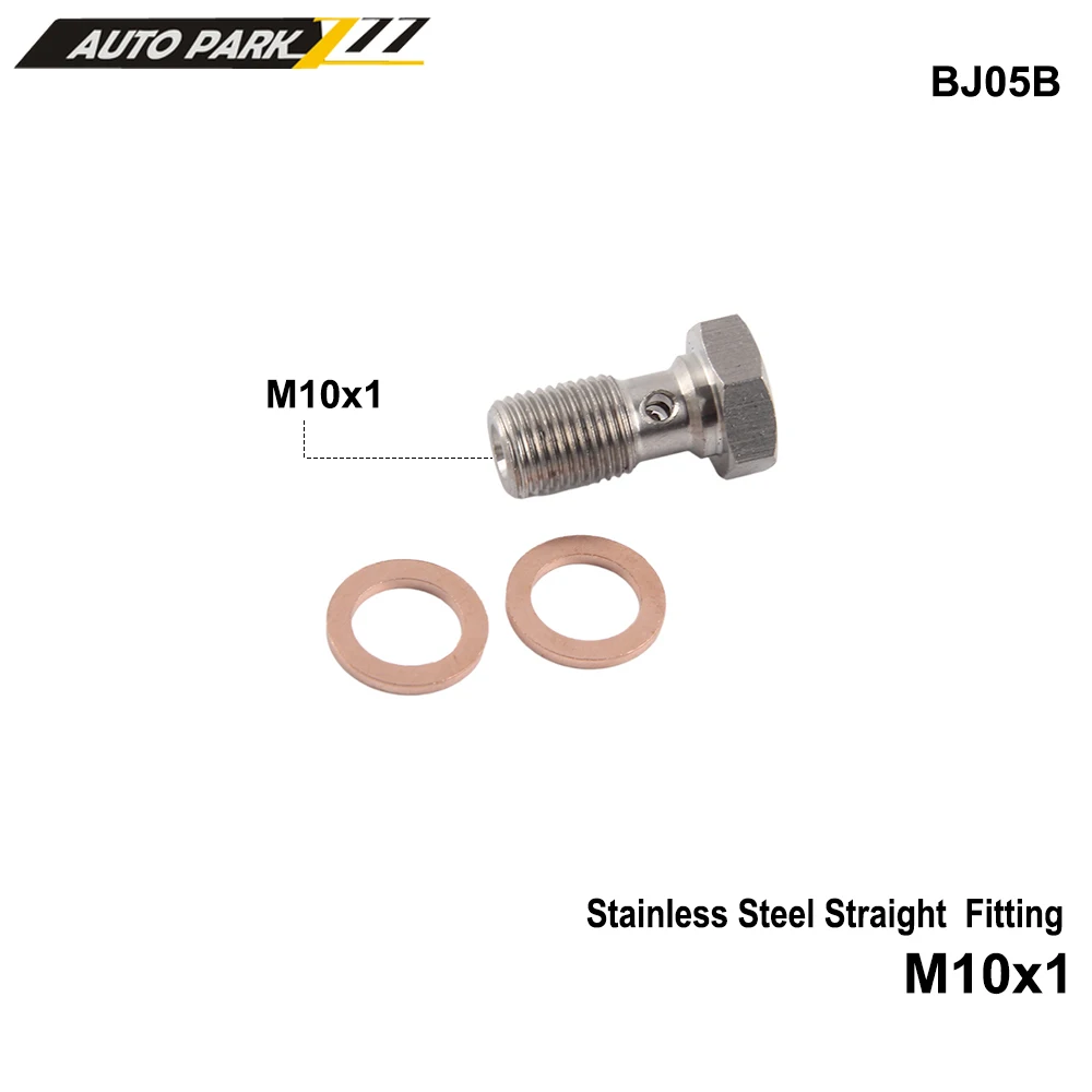 m10x1 AN3 M10x1.25 Motorcycle Motor Bike Hydraulic Brake Oil Hose Line Banjo Fitting  stainless Steel