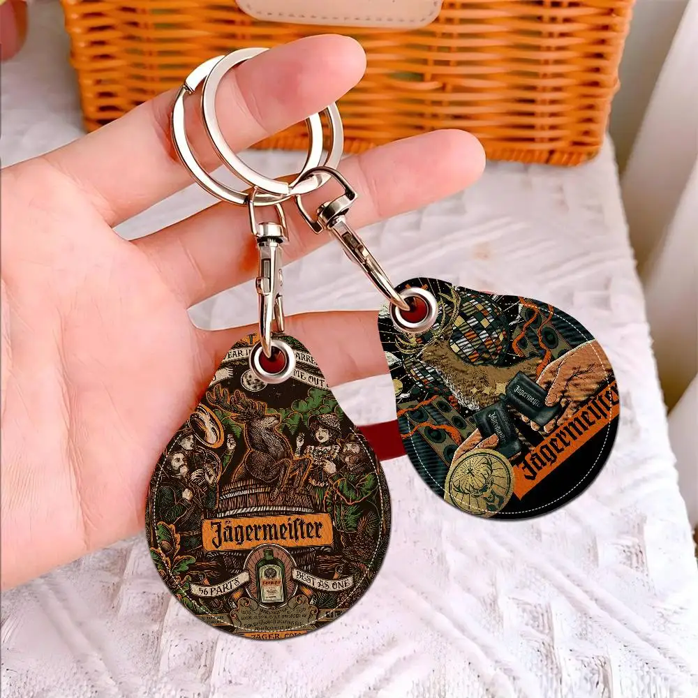 J-Jagermeister Anime Mini forma de gota de agua soporte de tarjeta de acceso comunitario Sensor de tarjeta de ascensor llavero Protector de tarjeta de gota