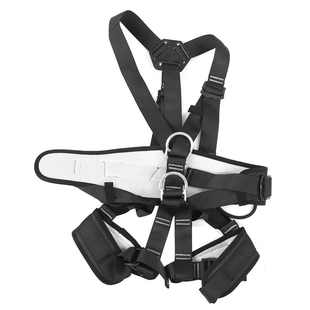 

Outdoor Mountaineering Climbing Full Body Safety Belt Aerial Work Harness Rescue Anti Fall Protective Gear