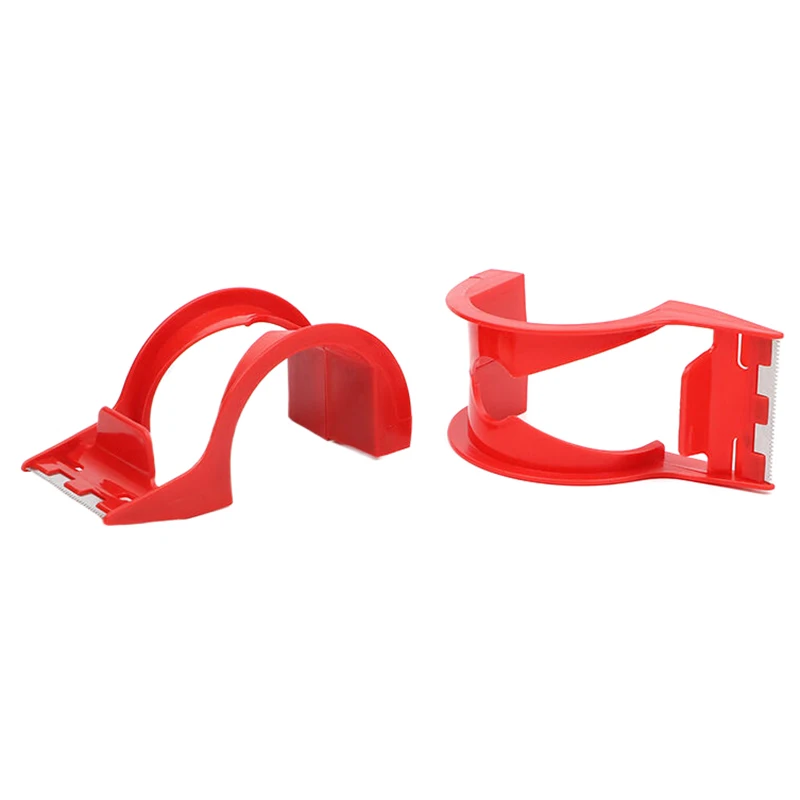 Adhesive Tape Dispenser Tape Cutter Simple Box Sealing Machine Tape Holder Convenient Iron Tooth Plastic Packing Tape Seat 48mm