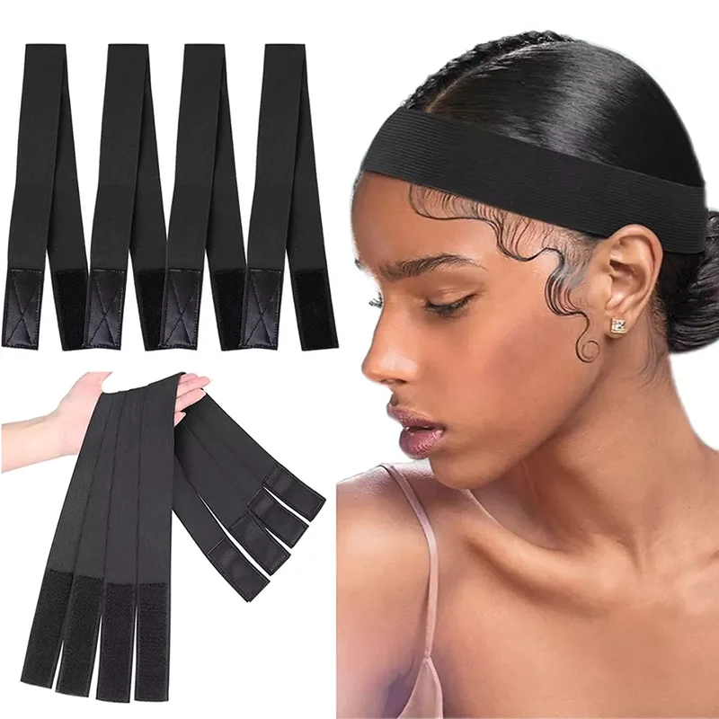 

Elastic Melt Bands For Wigs Lace Melting Band Adjustable Wig Edge Wrap Lay Edges Non-Slip Wig Elastic Band With Magictape 3cm