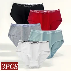3 pz/set mutandine di cotone donna slip a vita alta intimo senza cuciture mutande per ragazze mutandine di colore solido M-2XL Comfort Intimates