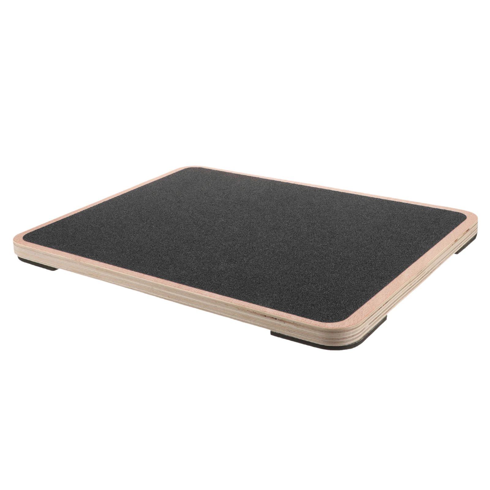 

Wooden Balance Plate for Adults Yoga Fitness Black Color Coordination Training Stability Exercise Rocker Board