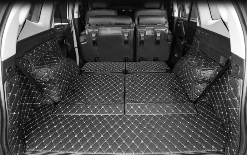 

Top quality, Custom car trunk mats for Mitsubishi Pajero Sport 7 seats 2025-2017 waterproof cargo liner mat boot carpets cover