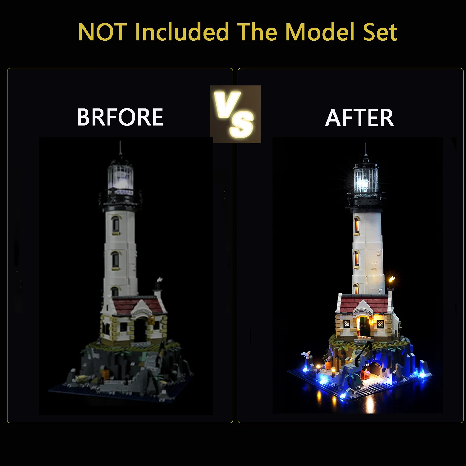 LYBMTWF Led Light Kit For 21335 light house Modular Adults Building Series (Not Include Building Blocks)