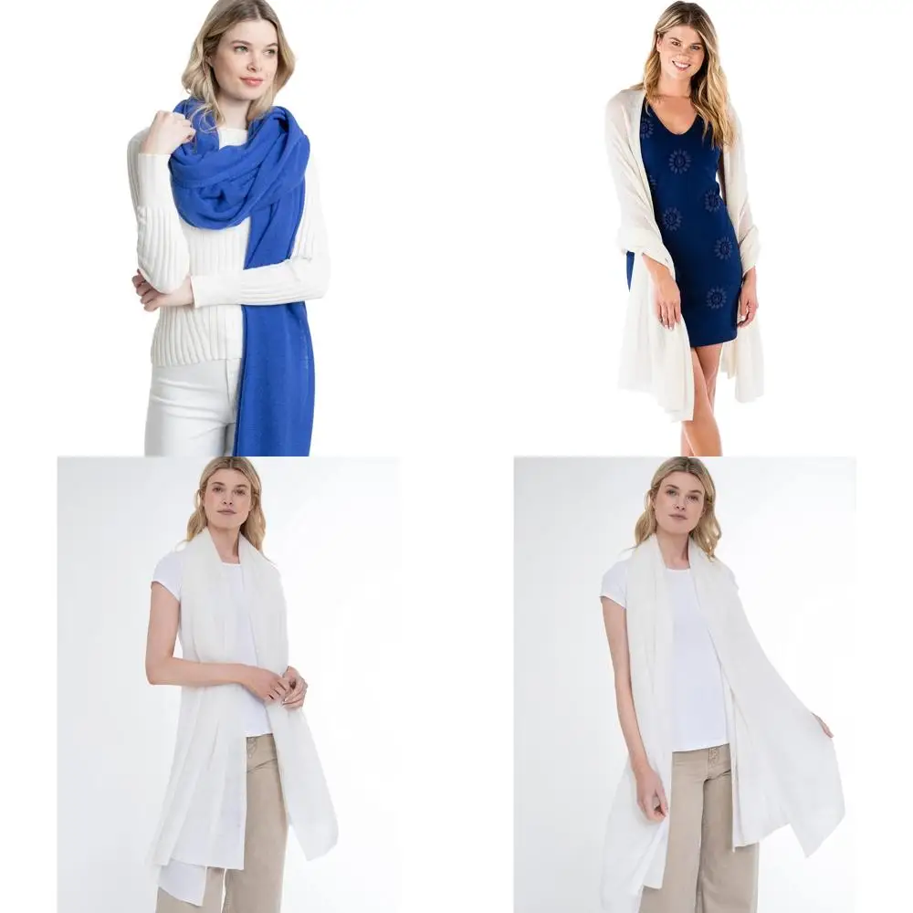 

100% Pure Cashmere Lightweight Travel Wrap for Comfort and Style on the Go