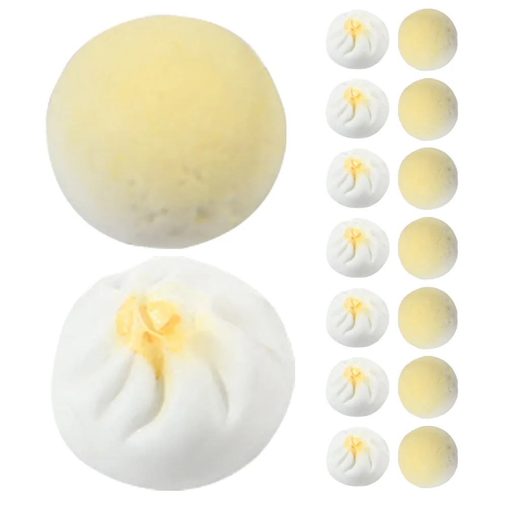 

24 реалистичных миниатюрных булочек и пельмени из смолы для декора: яркая китайская еда для миниатюрных домиков, настольных композиций и витрин