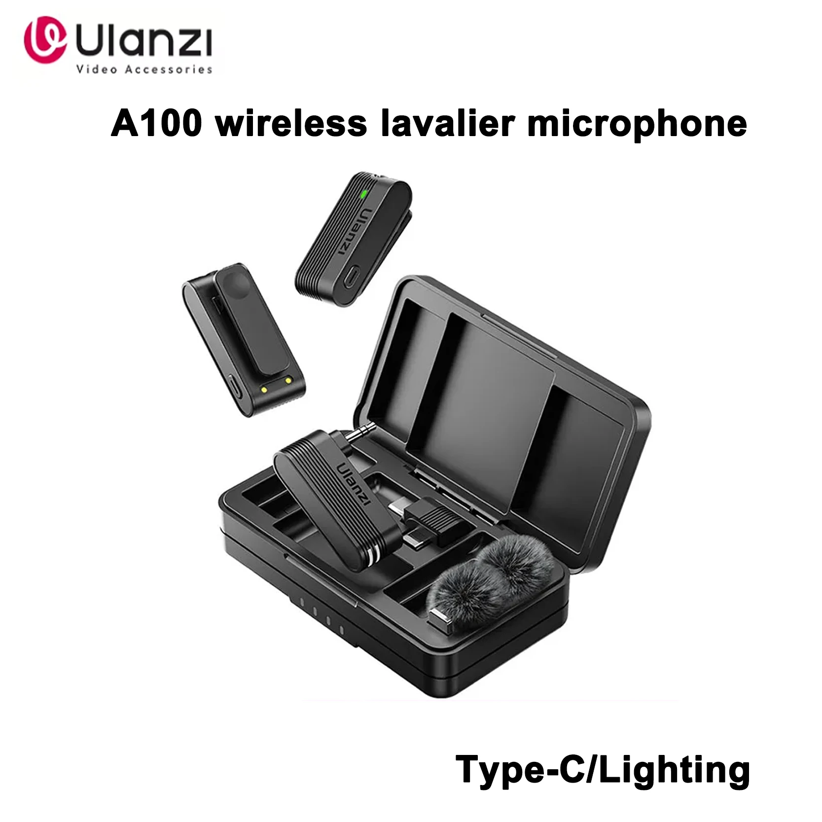 

Оригинальный беспроводной петличный микрофон Ulanzi Studio Quality Audio Anywhere Ulanzi A100, идеальное решение для CrystalM Clear