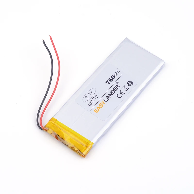 3.7V 402772 760mAh Rechargeable Lithium Li-ion Li Polymer Battery For iPhone 4 Mobile Phone Watch PDA