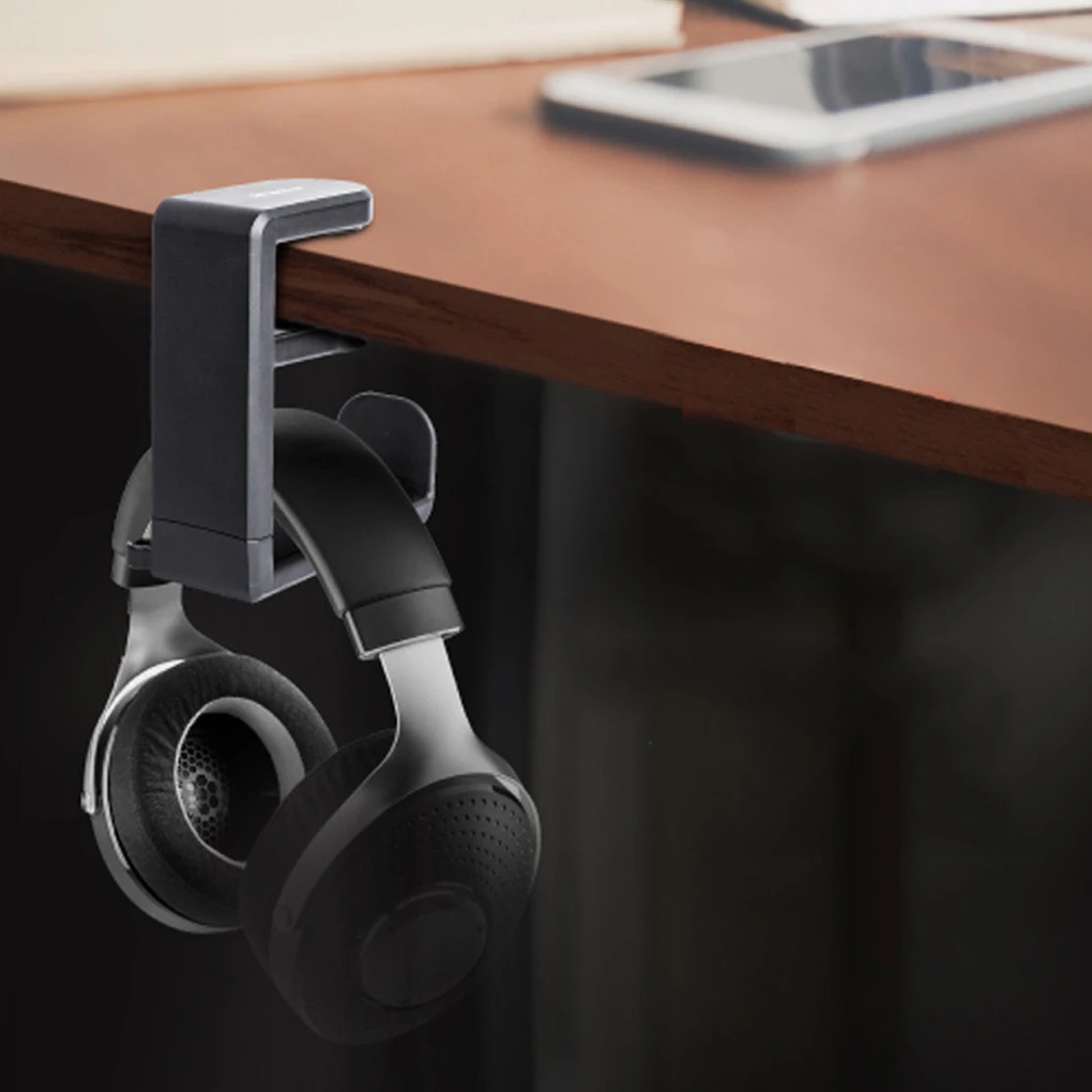 Soporte de mesa para auriculares, organización, juego de ordenador, soporte para auriculares, barra de plástico, soporte de exhibición para auriculares, pieza organizadora