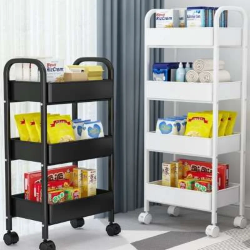 

Rotating Trolley Cart Organizer Utility Barber Station Stainless Steel Furniture Cosmetics Salon Stations Wave Dressing Manicure