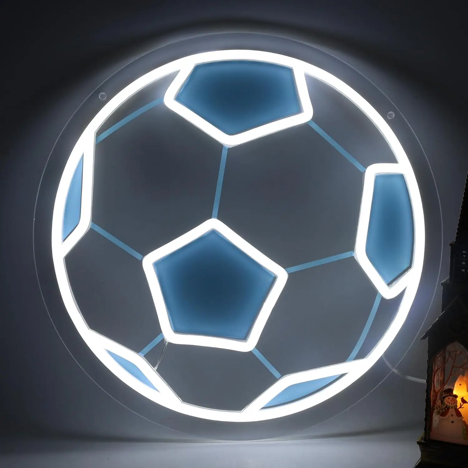

Soccer Neon Sign Art Wall Light USB Powered LED Neon Lights for Kids Room Bar Party Gaming Room Bedroom Decoration Gift