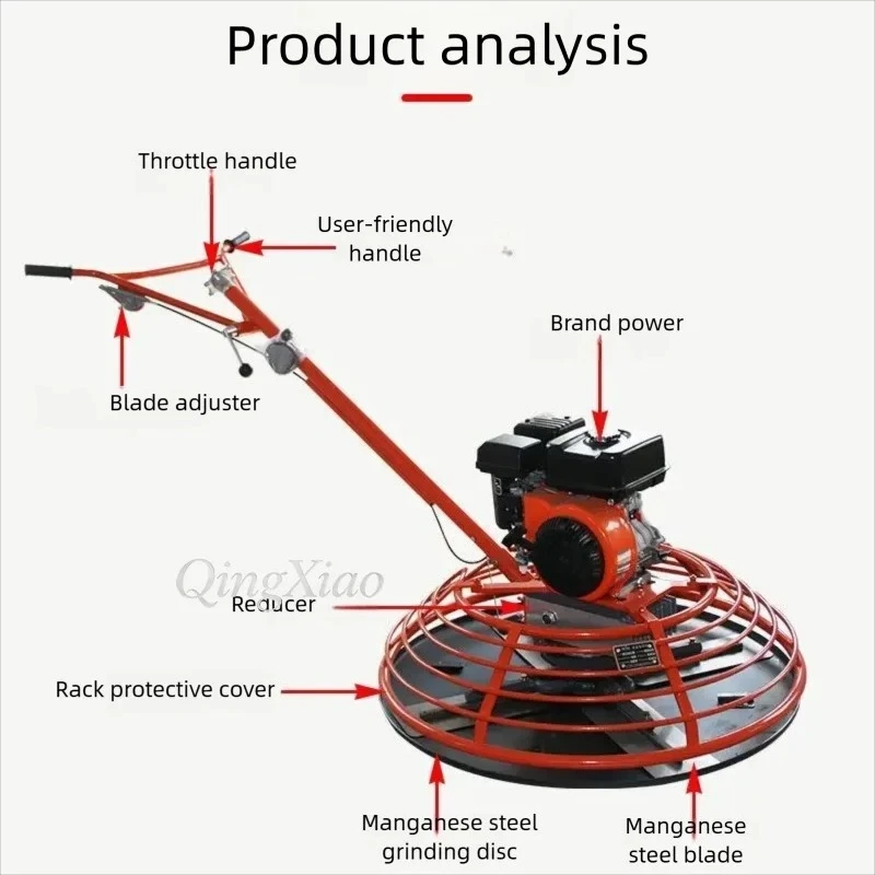 Concrete Grinding Machine Vibratory Trowel Power Float Concrete Grinder Road Paver Compactor Surface Screed Screed Machine