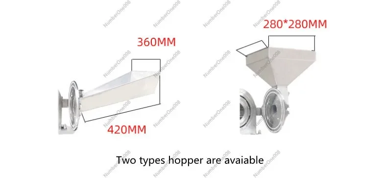 Commercial  Stainless Steel Grinder Powder/ Dry Food Pulverizer/ Chili Grinding Machine Wheat Rice Corn Flour Mill