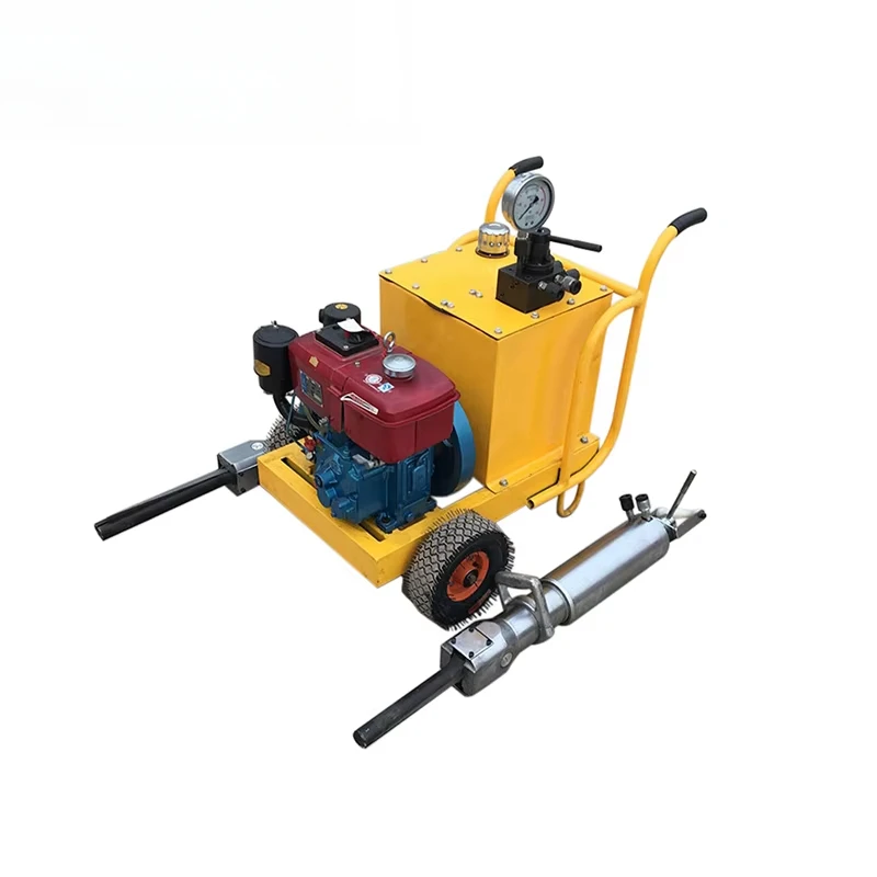 Hydraulic rock splitting machine foundation pit excavation splitting machine road widening concrete bridge pier