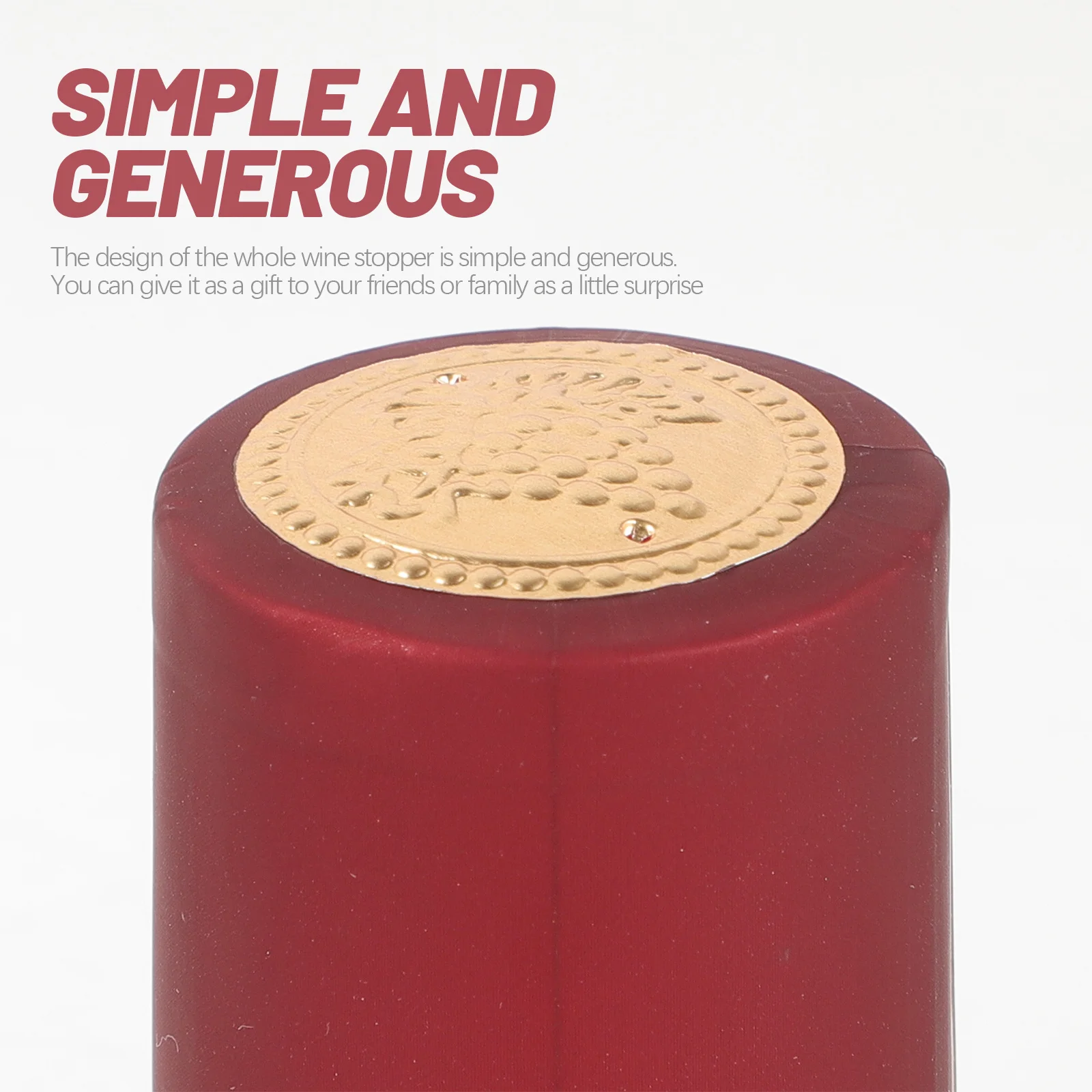 

100Pcs Heat Shrink Caps Wine Bottle Seals Simple Design Gift Idea for Friends and Family Air Tight Preservation