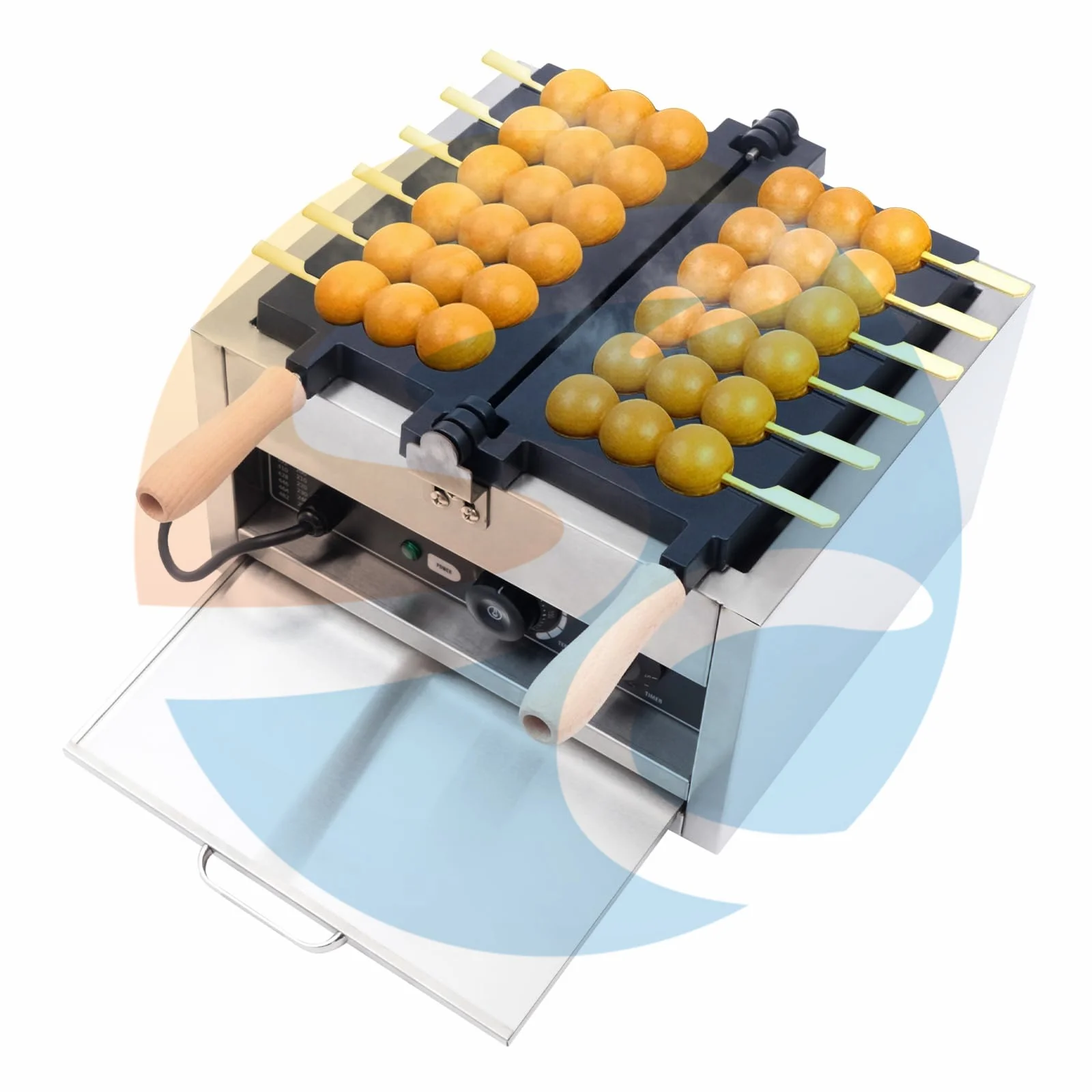 

Shuangchi Commercial Electric Multifunctional Mini Waffle Maker with Non-Stick Coating Stainless Steel Household Commercial Use