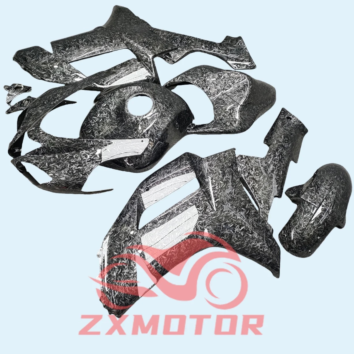 ZX6R 636 2007 2008 Carbon Fibre ABS Fairing Kit for KAWASAKI ZX 6R 07 08 Motorcycle Body Parts Set Full Fairings Cowling