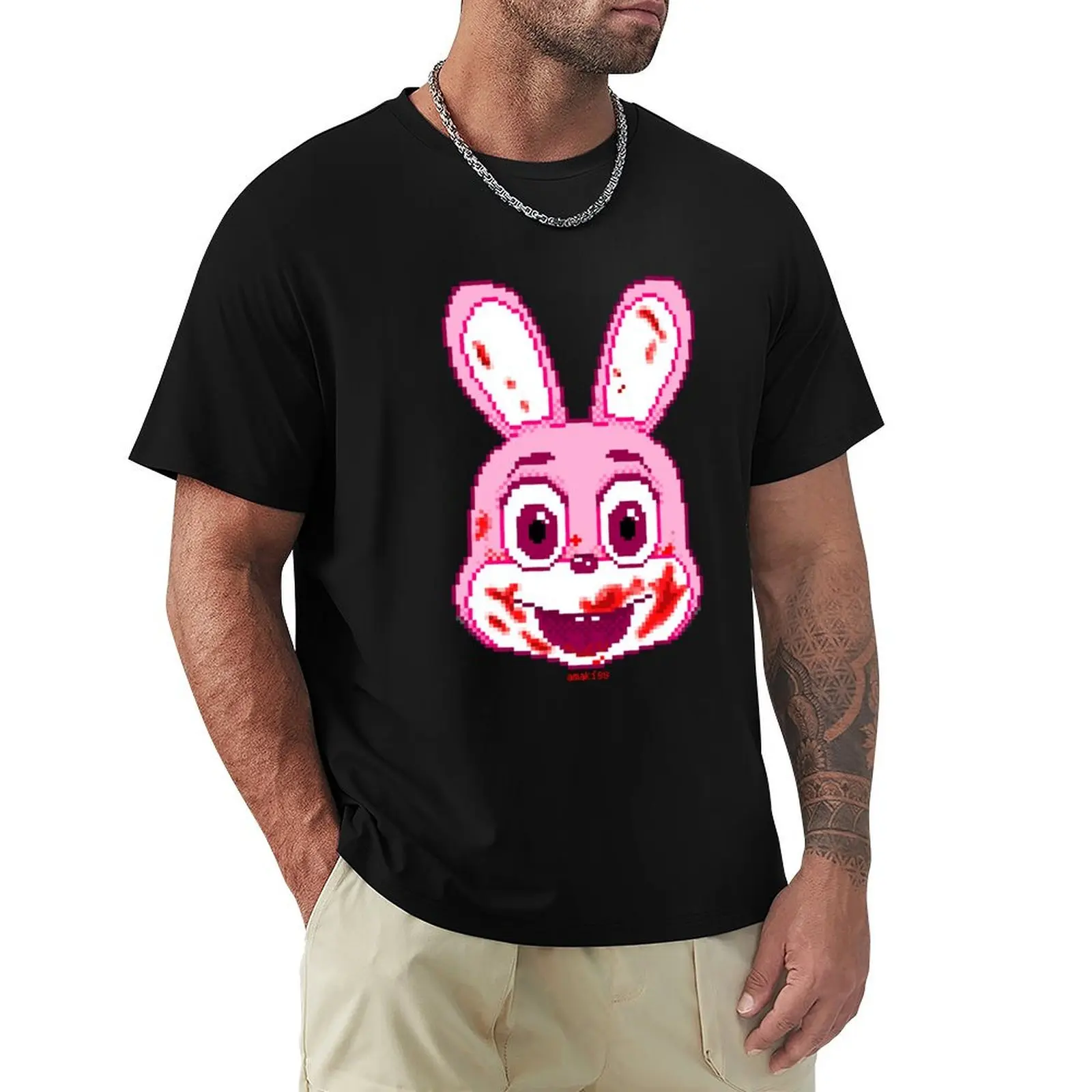 Pink robbie T-Shirt Sports Casual Breathable Tee Shirt