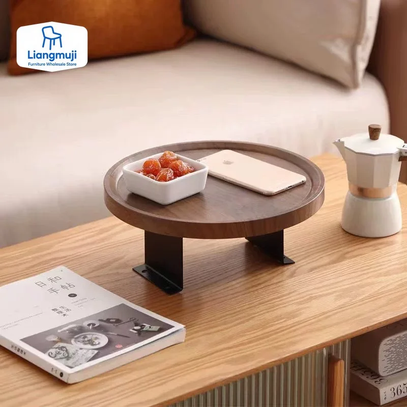 

Mobile Sofa Tray Mini Coffee Table Adjustable Sofa Armrest Waterproof Stain Resistant Corner Storage Tray Furniture Living Room