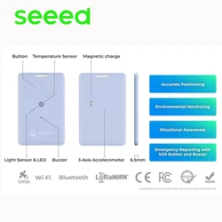 SenseCAP T1000-A localizador LoRaWAN con BLE, temperatura y movimiento
