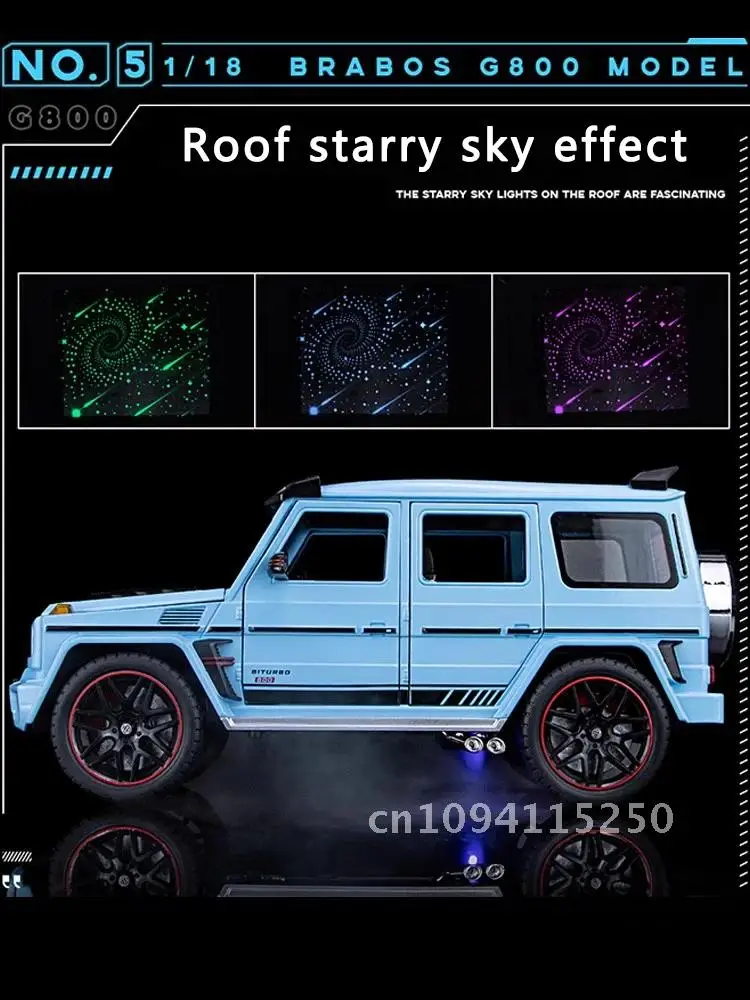 جديد 1:18 بنز الديكور سبيكة سيارة نموذج محاكاة الصوت والضوء سيارة G800 عودة Suv الصبي لعبة هدية سحب لعبة على الطرق الوعرة جمع