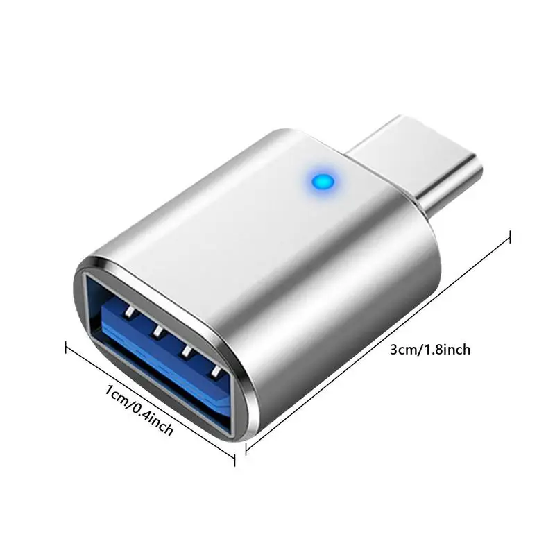 To USB Adapter USBc To USB With 3.0 Adapter Side By Side Male To USB 3.0 Female Typec Adaptor For Keyboard Mouse U Disk