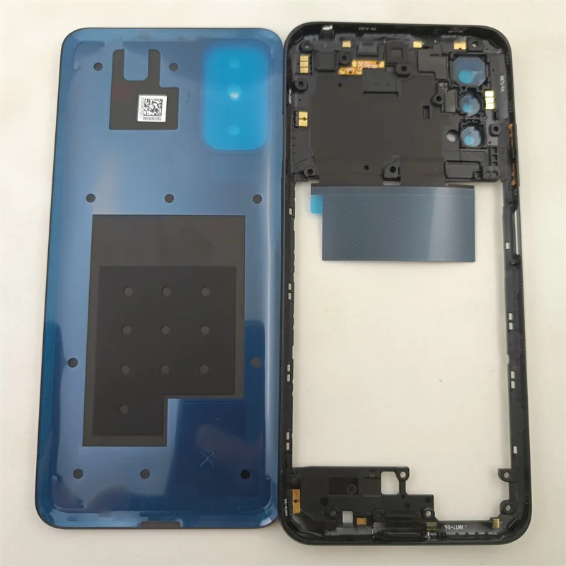 For Xiaomi Redmi Note 10 5G Phone Housing Middle Frame+Battery Cover Rear Door Housing Back Case+Camera Lens Repair parts