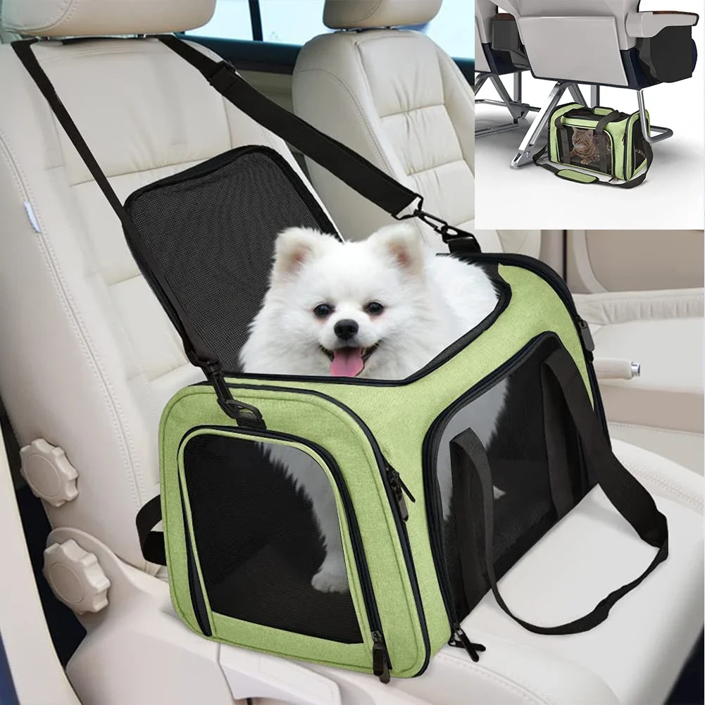 Carrier for Cat Pet Soft Transport Bag Foldable Dog Backpack 4 Open Doors Cat Ventilate Travel Bag Pet Supplies