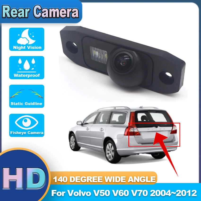 

Car Reverse Parking Backup Rear View Camera For Volvo V50 V60 V70 2004~2010 2011 2012 HD CCD Integrated Nigh Vision Accessories