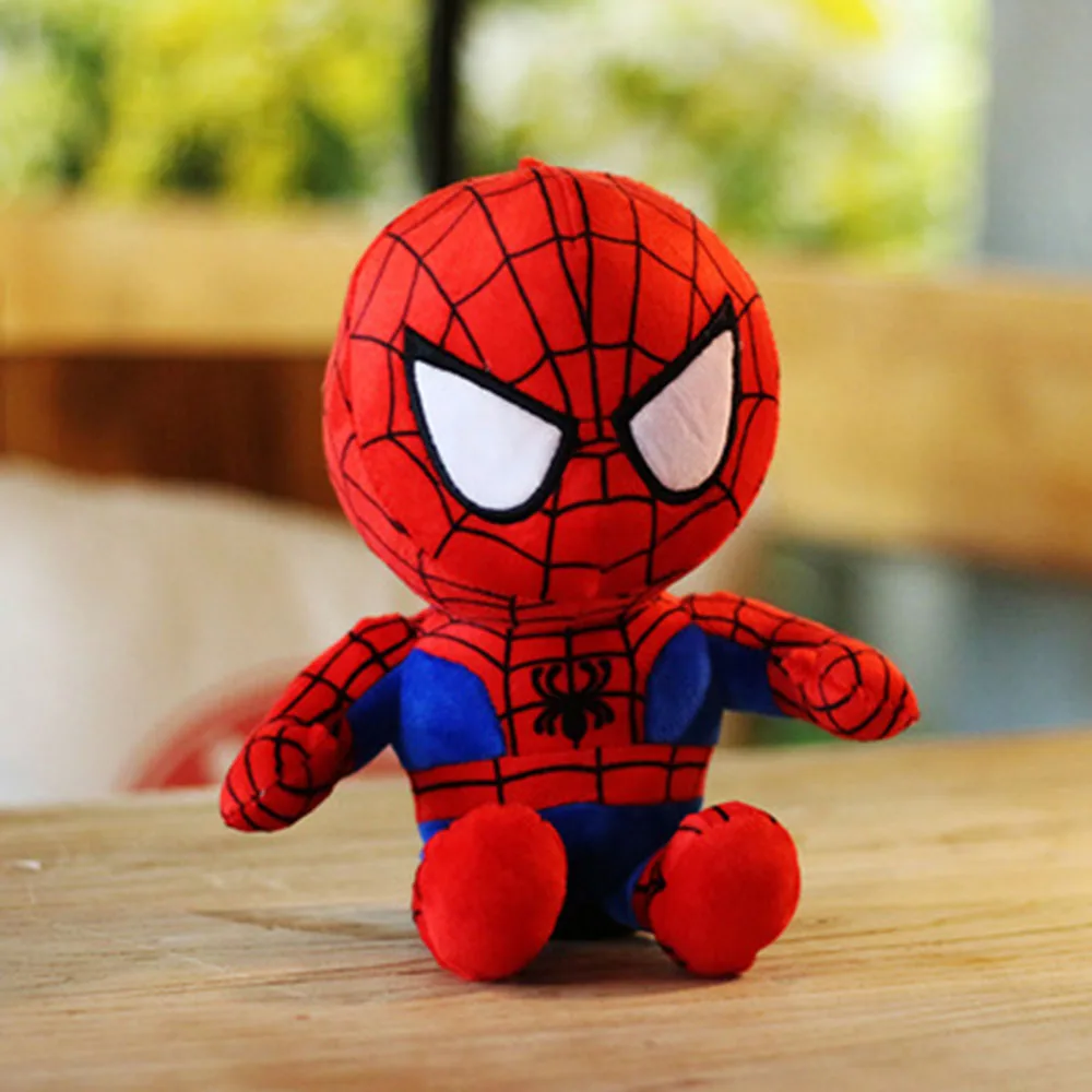 27cm Classic Movies Marvel Superheroes Plush Toys Avengers Captain America Iron Man Spiderman Soft Stuffed Dolls Gifts For Kid