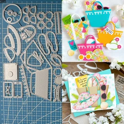Lucky Goddess Metal Cutting Dies Beach Bag Set Diy Scrapbooking Photo Album Decorative Embossing Paper Card Crafts