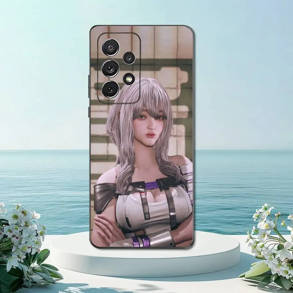 เคสโทรศัพท์ลายศิลปะน่ารัก S-Stellar B-Blades สำหรับ Samsung S22,S21,S20,S10,S9,S25,S24,S23,Ultra,FE,Plus,Lite, ซิลิโคนนิ่มสีดำ