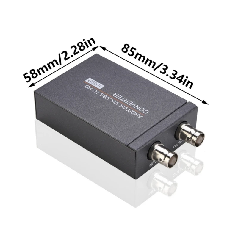 High Resolution BNC to HDMIcompatible Adapter Converts Multiple Video Formats Including AHDs CVIs TVIs CVBS