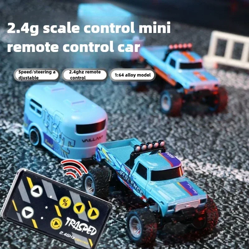 METAL RC Car 1:64 Remote Control Drift Car Mini High-Speed Off-road Climbing Racing Cars Children's Toys for Kids Customized